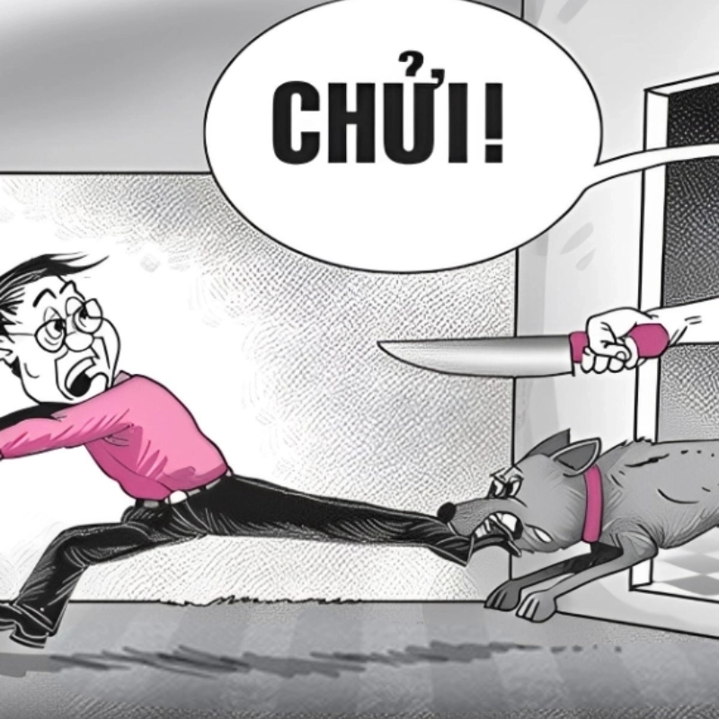 Rượt đuổi kinh điển qua góc nhìn meme chó đuổi bá đạo