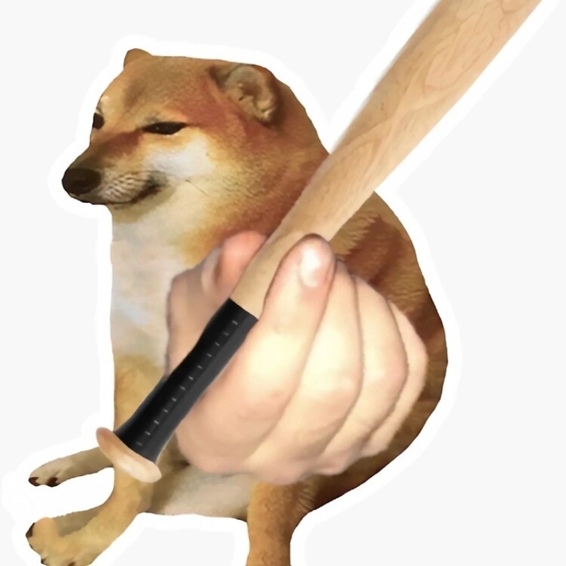 Dàn cảnh combat chất lừ cùng meme chó cầm gậy