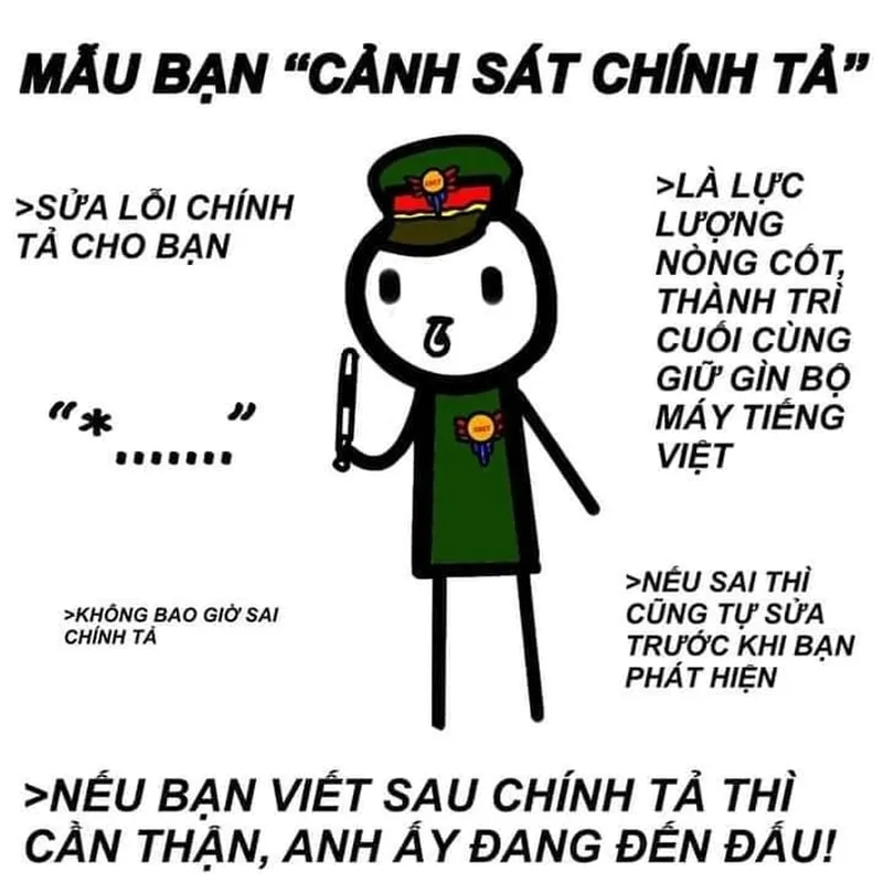 Pha xử lý tình huống chuẩn không cần chỉnh từ meme công an bắt