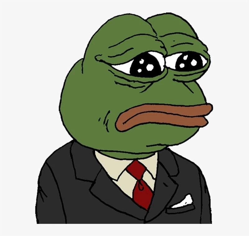 Biểu cảm đỉnh cao của meme ếch xanh pepe