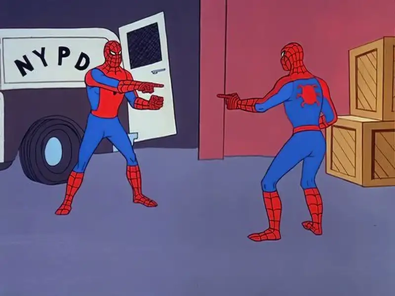 Spiderman cũng bất lực với meme spiderman há mồm