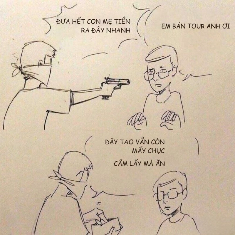 Lương vừa về đã thành meme đưa hết tiền đây