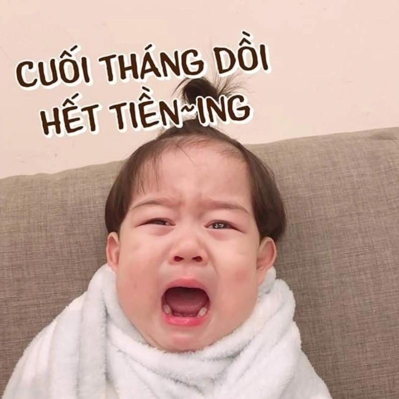 Giao diện tài khoản lúc này chỉ còn meme hết tiền