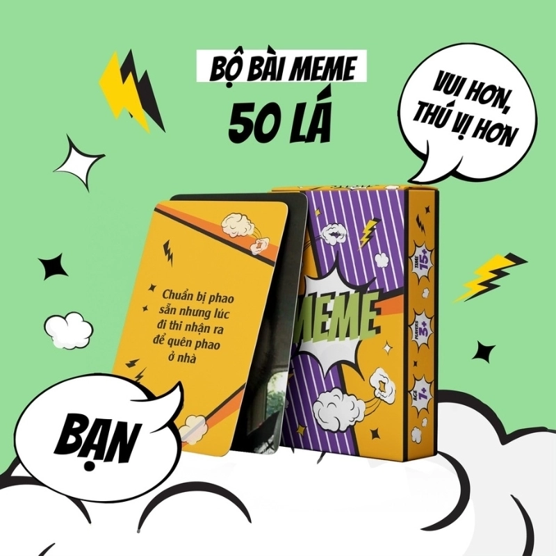 Xem ngay hình lá bài meme hot nhất mạng xã hội