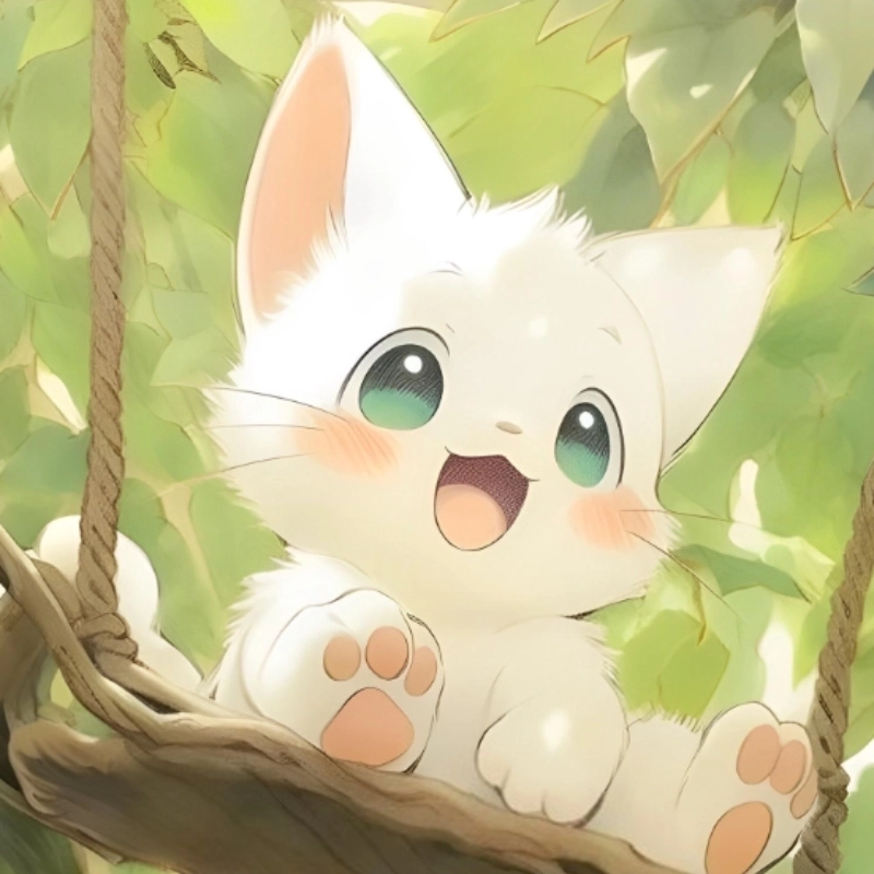 Dễ thương cấp độ max với meme mèo cute vẽ thủ công