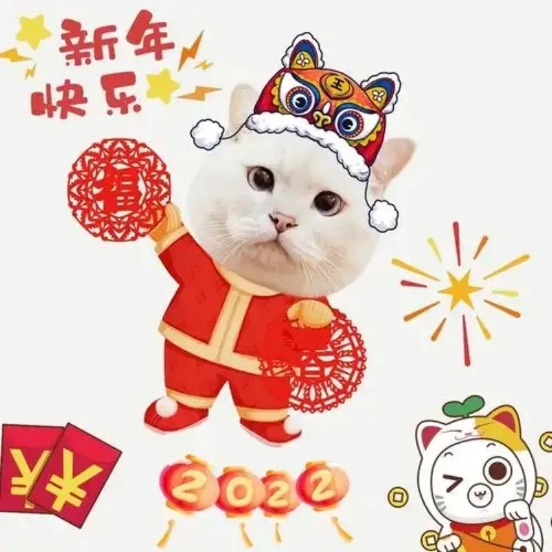 Năm mới cười thả ga với meme mèo cute tết cực hot
