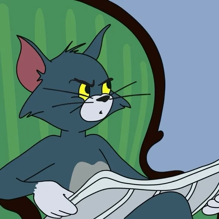 Bật mood sáng tạo cùng meme mèo tom đọc báo