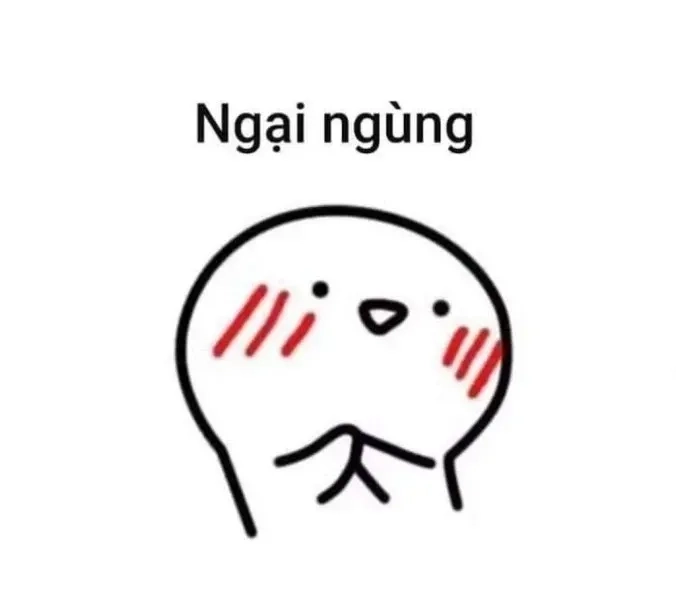 Cười trừ là biểu hiện của ngại ngùng meme