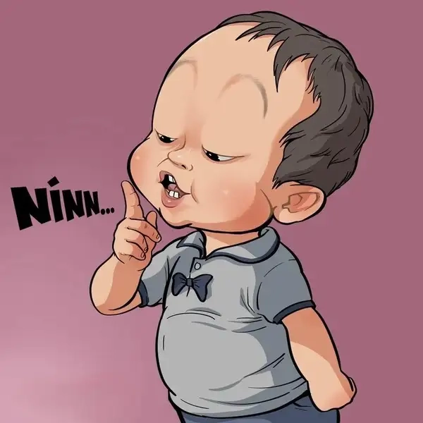 Pha cậu bé đi vào lòng đất với meme cậu bé nín
