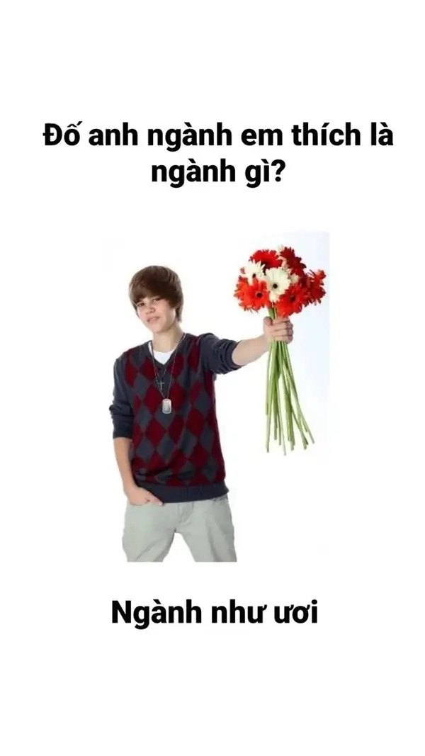 Cả mạng xã hội đang đổ gục vì tặng bông hoa meme