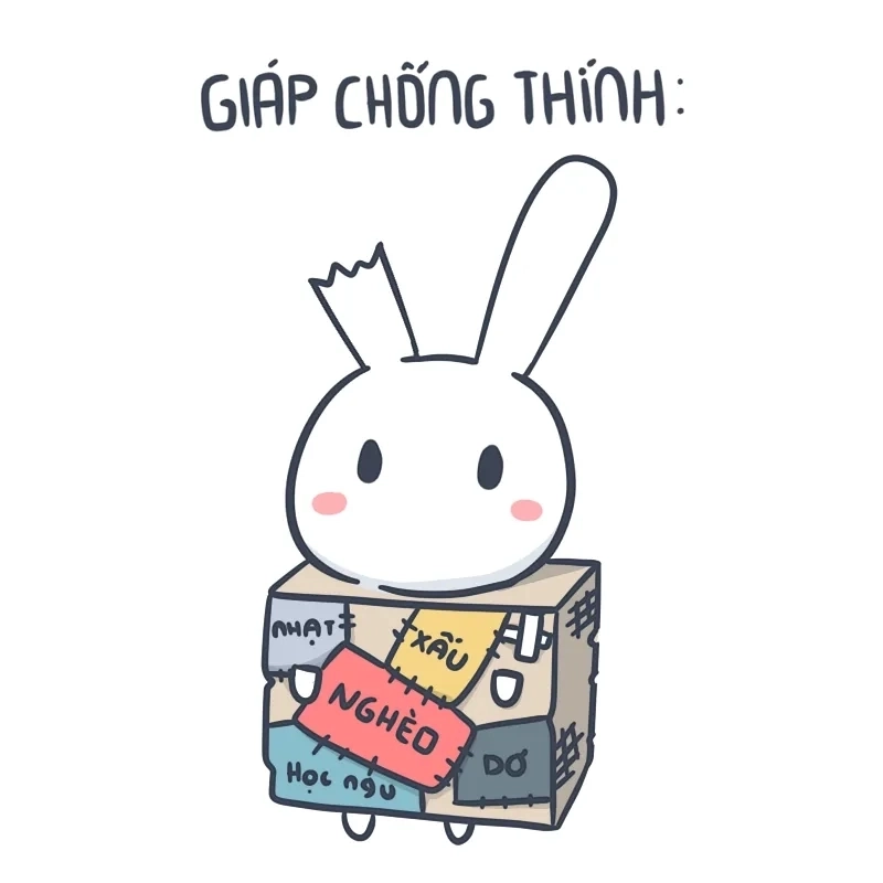 Tải ngay hình nền thỏ bảy màu meme cho dế yêu