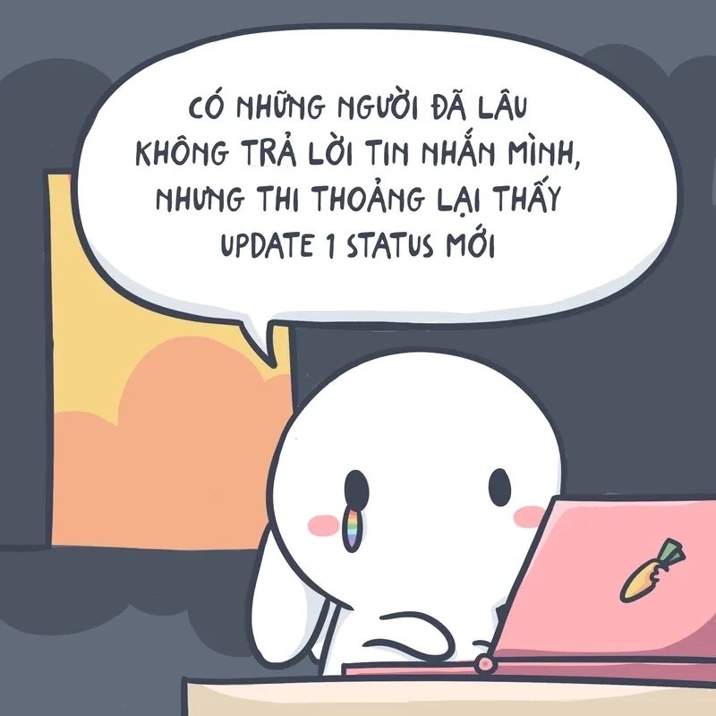 Giao diện cực chất với hình thỏ bảy màu meme