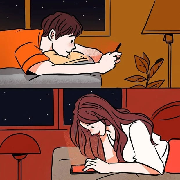 Vừa nghe nhạc vừa lướt nhạc meme tình yêu là đúng vibe