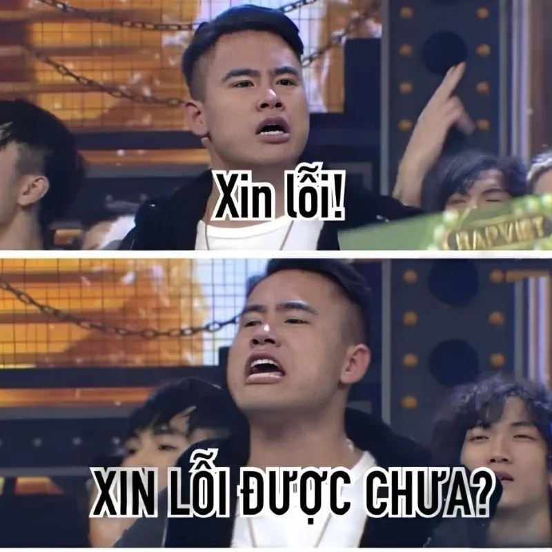 Vẫn cười dù bị mắng nhờ xin lỗi vì đã cười meme