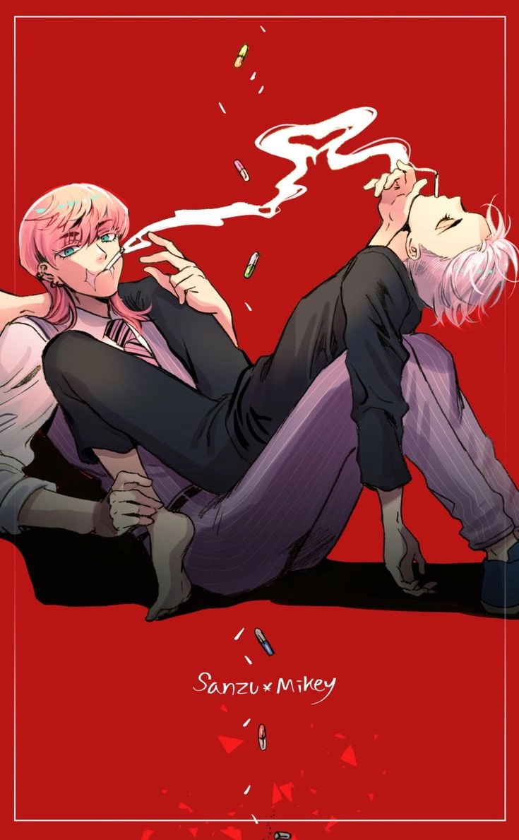 Mikey x Sanzu comic vẽ nên tình huống đầy căng thẳng