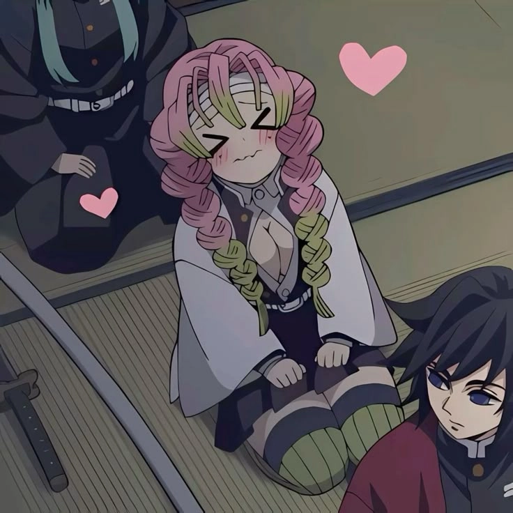 Ảnh Mitsuri cute với phong cách siêu dễ thương