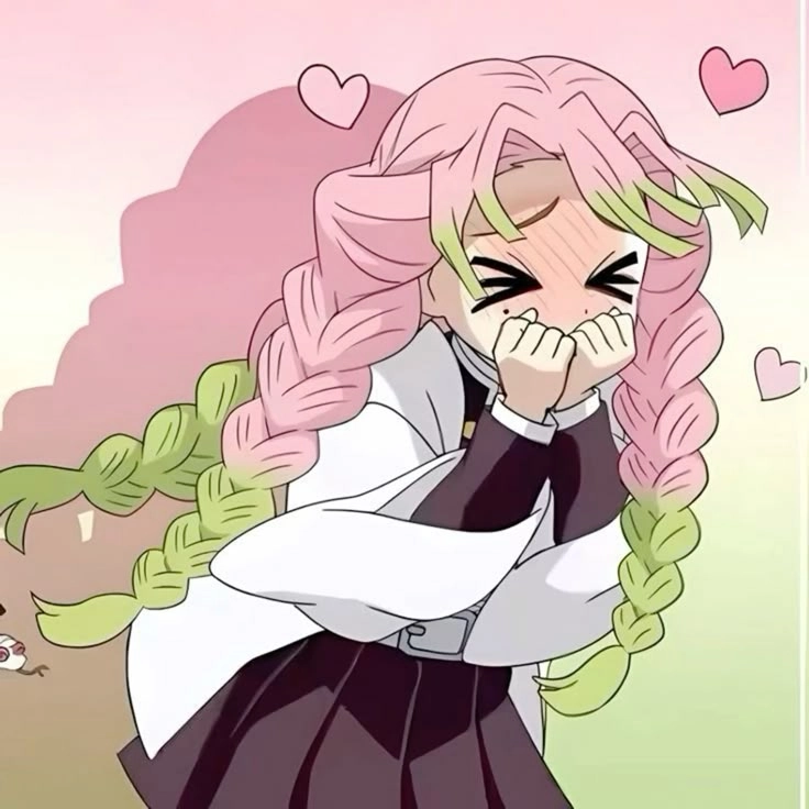 Hình Mitsuri cute đầy sắc thái ngọt ngào