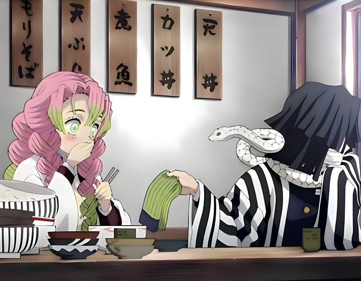 Obanai x Mitsuri manga lãng mạn và đầy cảm xúc