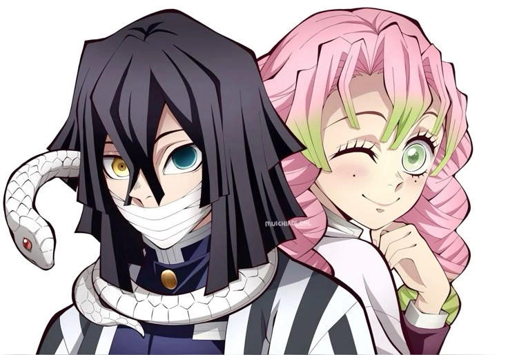 Ảnh Mitsuri x Obanai ghi lại phút giây dịu dàng