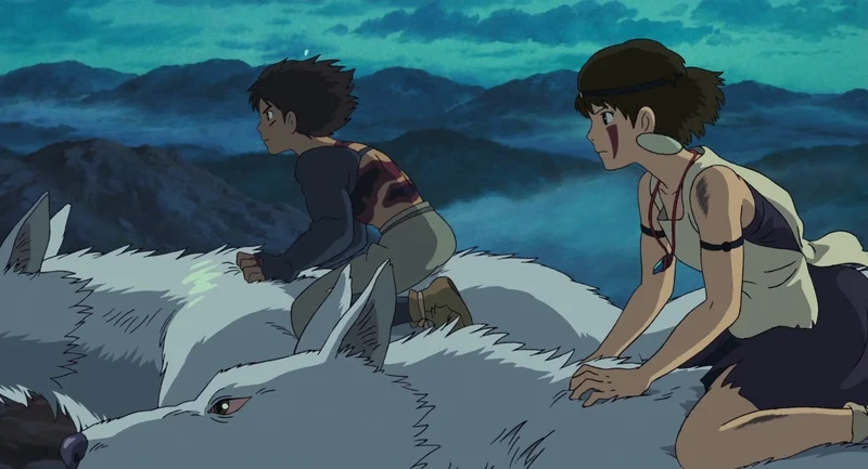 Ashitaka and Mononoke thể hiện tình yêu không ràng buộc