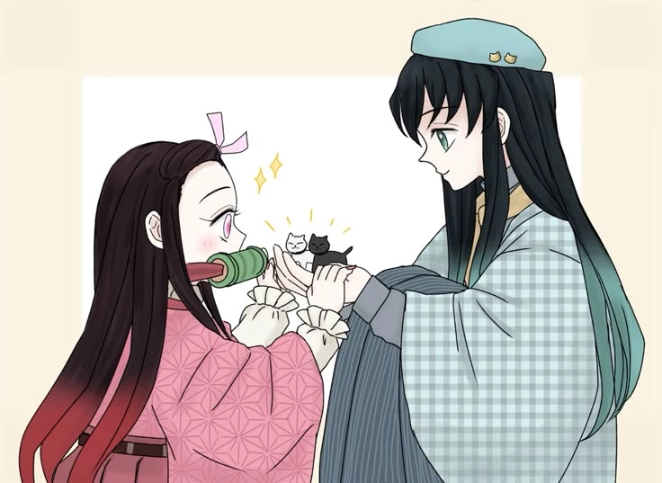 Nezuko x Muichirou cùng nhau trong ánh chiều