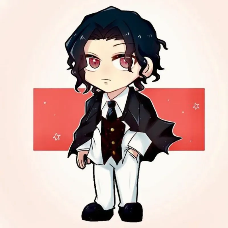 Ngắm demon slayer Muzan chibi vui nhộn