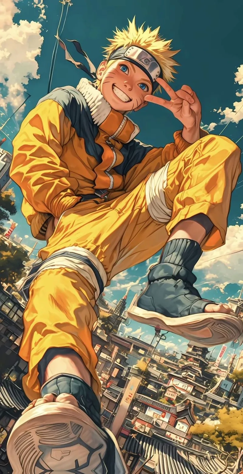 Uzumaki Naruto ngầu hình tượng chiến binh dũng cảm