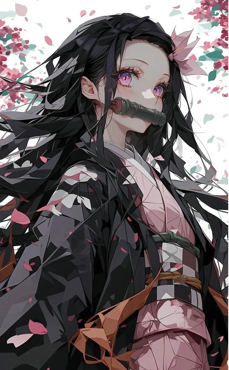 Hình nền Nezuko sắc nét phù hợp làm background máy tính