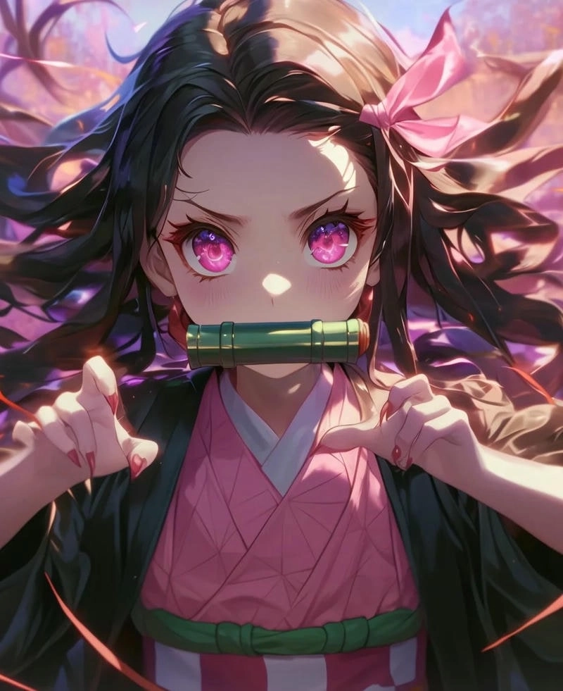 Nezuko anime phiên bản hoạt hình sống động và ấn tượng