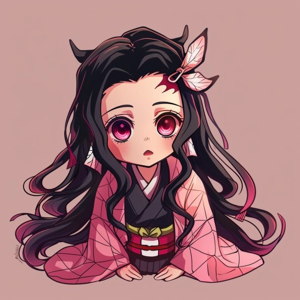 Tải ngay hình nền nezuko chibi sắc nét
