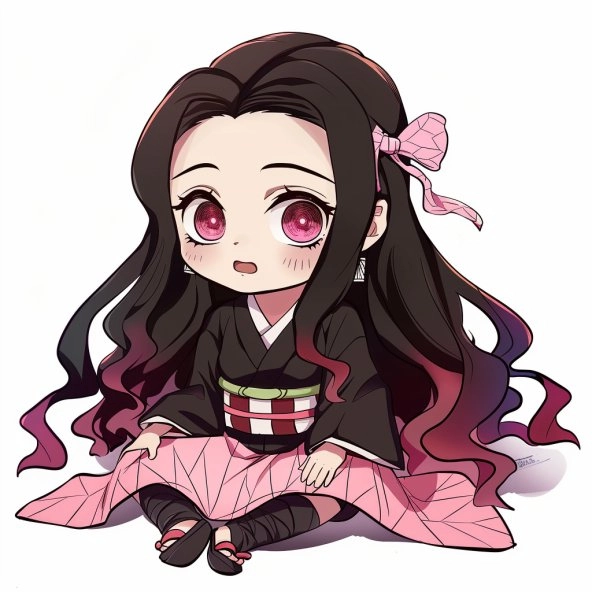 Bộ tranh dessin nezuko chibi sáng tạo