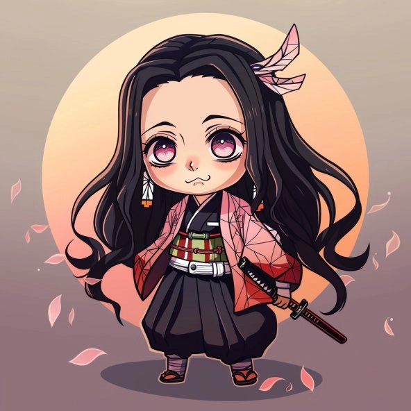 Thư giãn với nezuko chibi meme hài hước