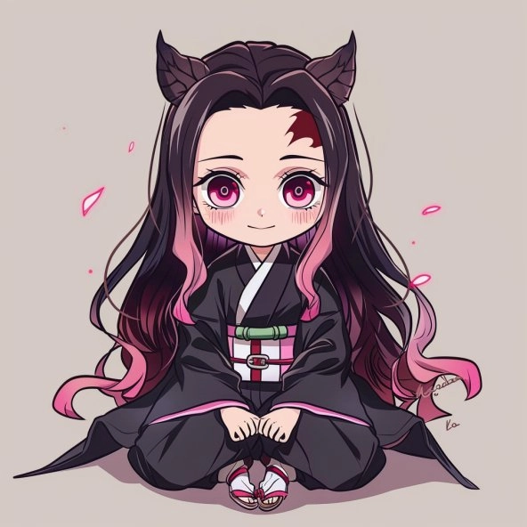 Bộ tranh shinobu and nezuko chibi dễ thương