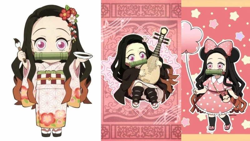 Ảnh nezuko chibi là như thế nào