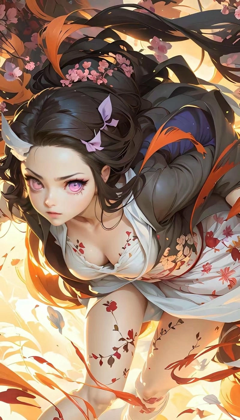 Nezuko hình nền chất lượng cao sắc nét mọi thiết bị