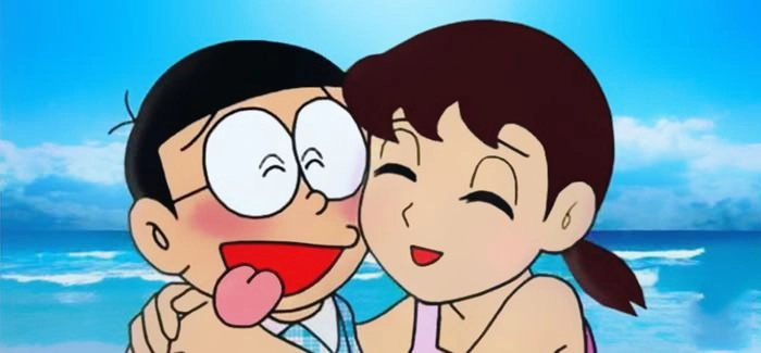 Xuka và Nobita là mối tình tuổi học trò