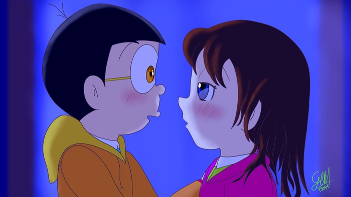 Hình ảnh Nobita và Shizuka ngầu đẹp lạ thường