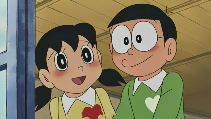 Hình ảnh Nobita và Shizuka cute siêu dễ thương