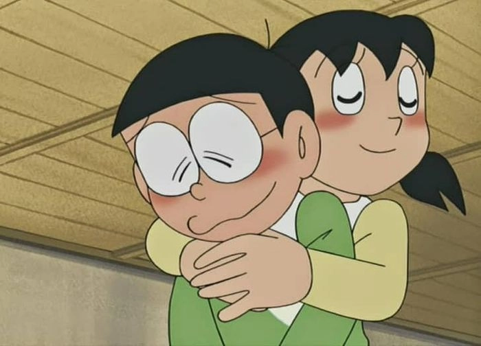 Nobita và Shizuka anime đậm chất lãng mạn