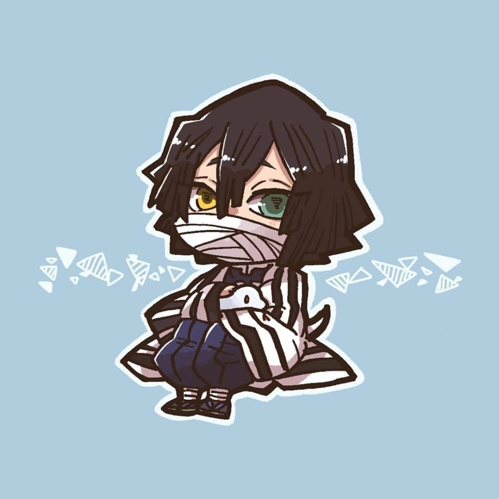 Obanai chibi cute biểu cảm đáng yêu khó cưỡng lại