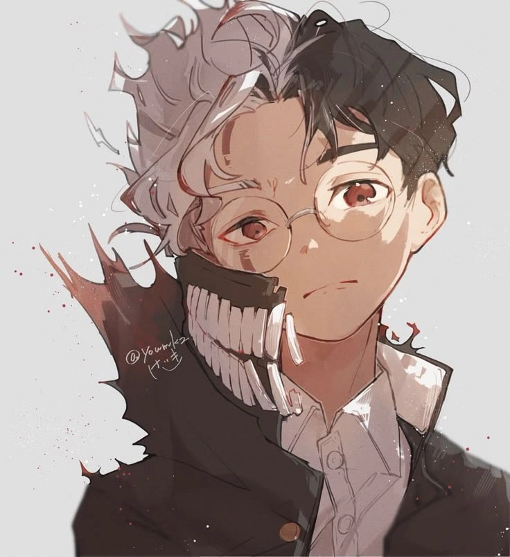 Okarun hairstyle gây ấn tượng với phần mái đặc trưng