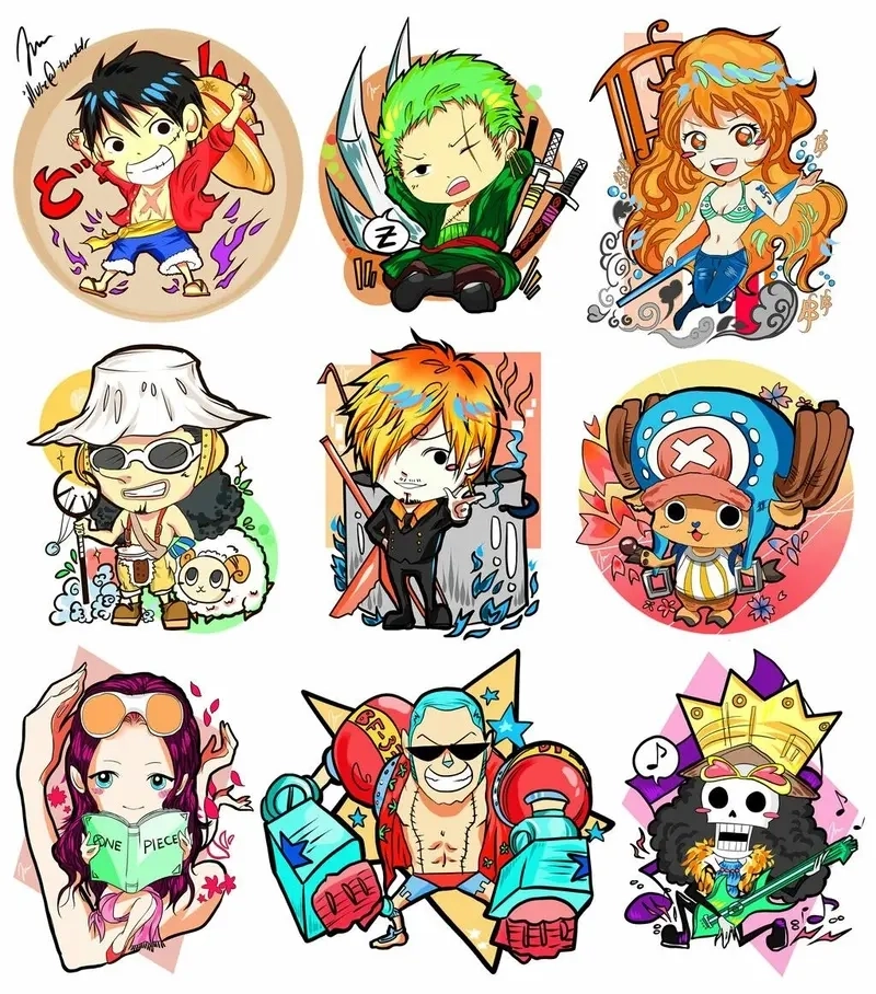Tải ngay bộ one piece chibi cute ấn tượng