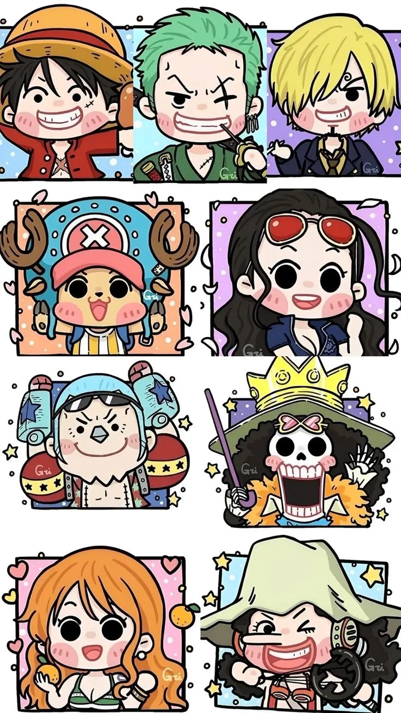 Tham khảo ngay hình vẽ one piece chibi cực đẹp