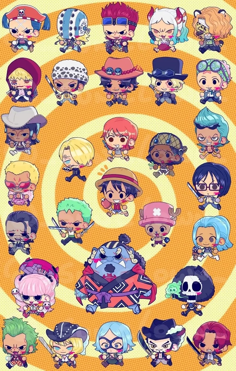 Khám phá one piece chibi head độc lạ