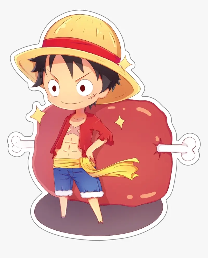 Sở hữu ngay one piece chibi stickers đáng yêu