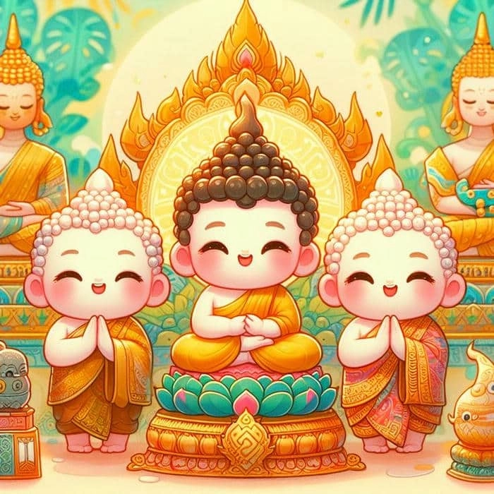 Tải về hình nền phật chibi chuẩn HD
