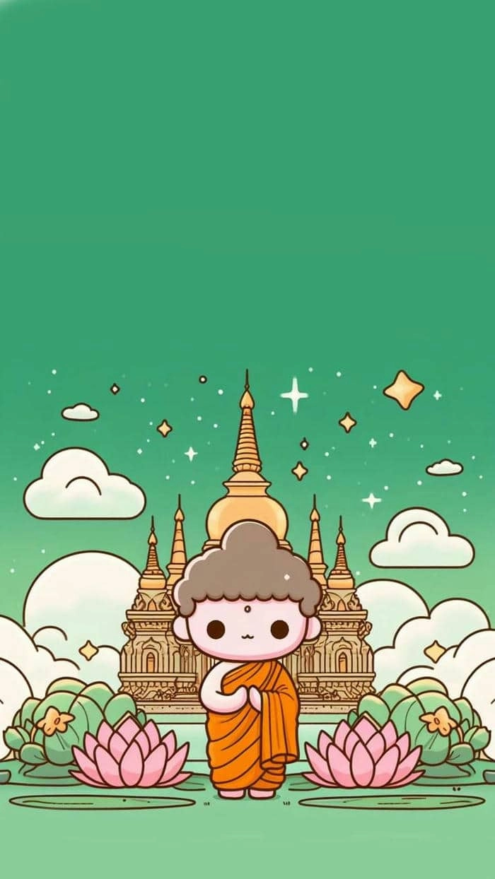 Lời niệm nam mô a di đà phật chibi an lành