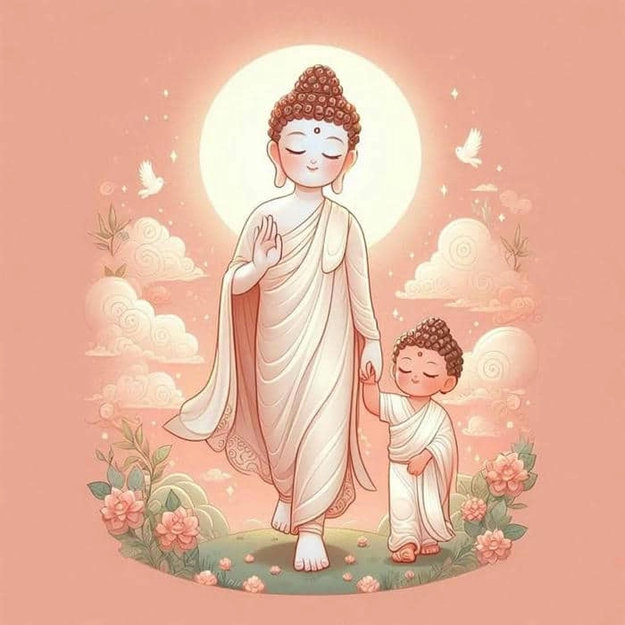 Hình ảnh phật thích ca chibi thanh tịnh
