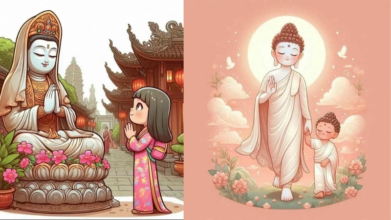 Ảnh phật chibi là như thế nào