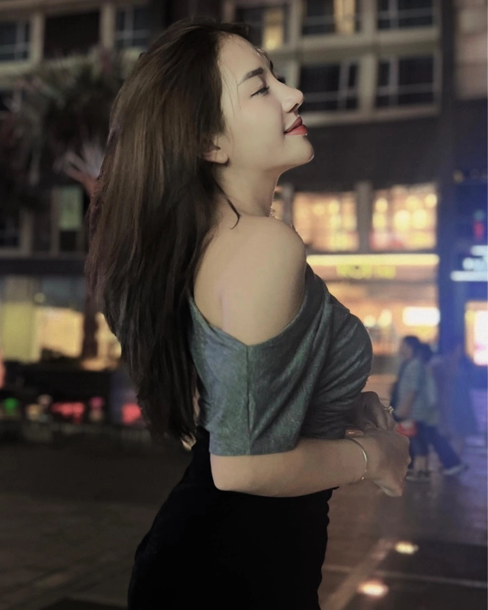 Góc cận gương mặt khả ái của diễn viên Quỳnh Trang